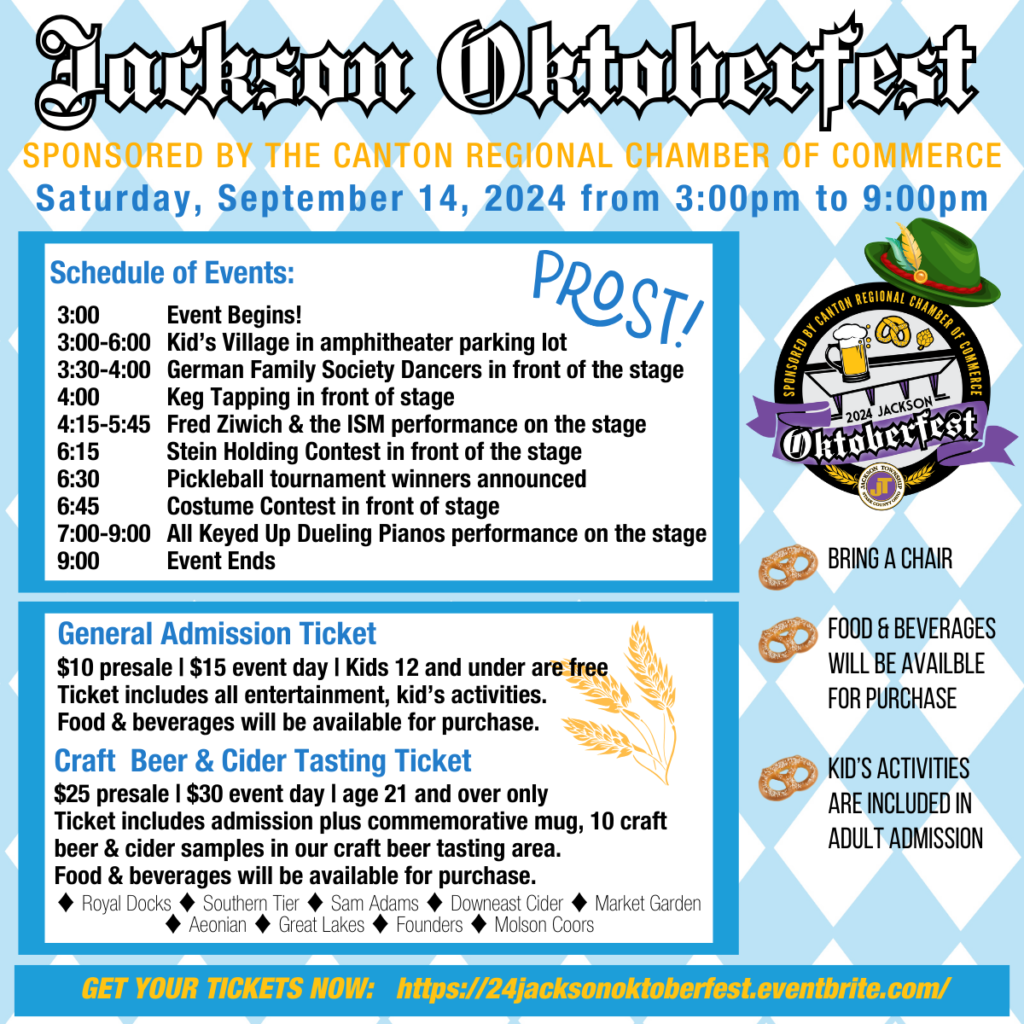 2024 Jackson Oktoberfest, sponsored by the Canton Regional Chamber of Commerce The Nash Family